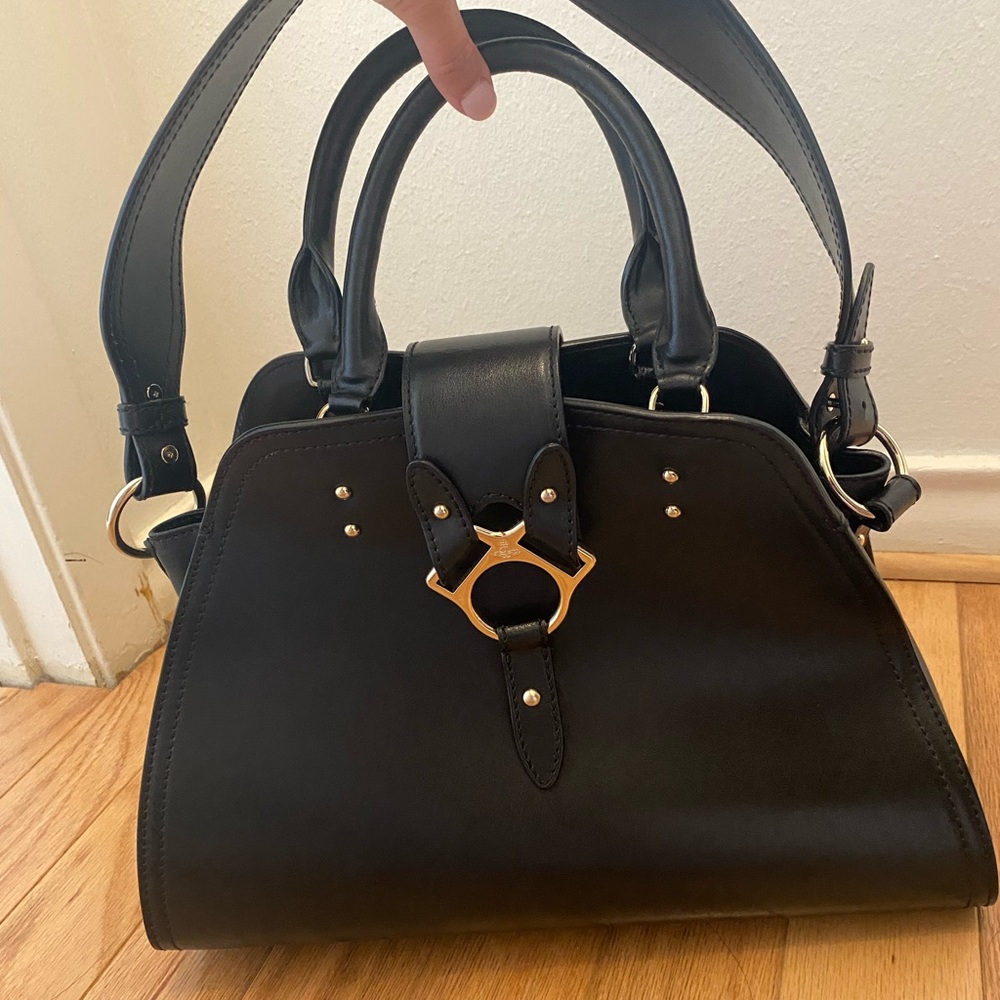 VIVIENNE WESTWOOD LARGE FOLLY HANDBAG LEATHER